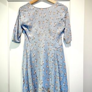 Light blue floral dress